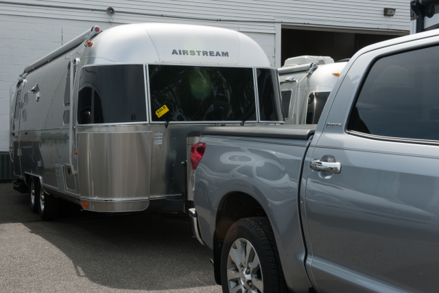 Toyota Tundra hitched for first time to new Airstream