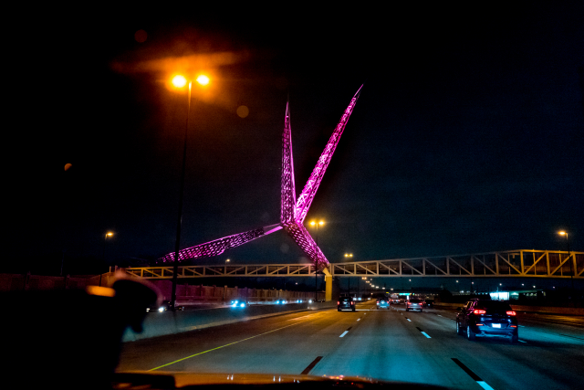 Skydance Bridge over I-40 in Oklahoma City