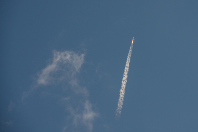 SpaceX CRS-7 climbs toward the International Space Station