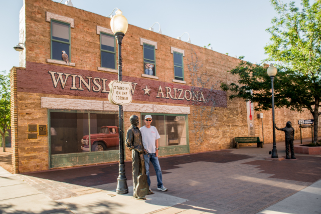 Standin' on the corner in Winslow Arizona