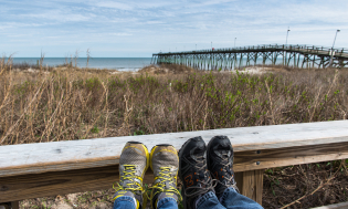 Foot shot at Kure Beach, NC