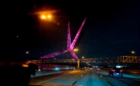 Skydance Bridge over I-40 in Oklahoma City