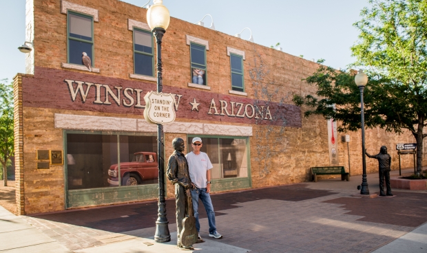 Standin' on the corner in Winslow Arizona