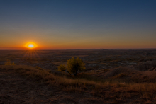 Sunrise at Badlands National Park