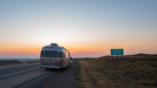 Continental Divide on I-80 in Wyoming