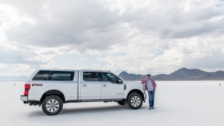Driving on the Bonneville Speedway
