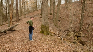 Hiking the "Top of the World" trail in Caney Creek