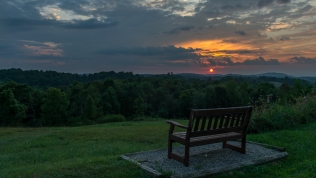 Virginia Highland Haven Airstream Park sunset