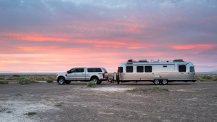 Our view of the Bonneville Salt Flats