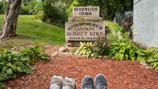 Foot shot at Captain Kirk's future birthplace